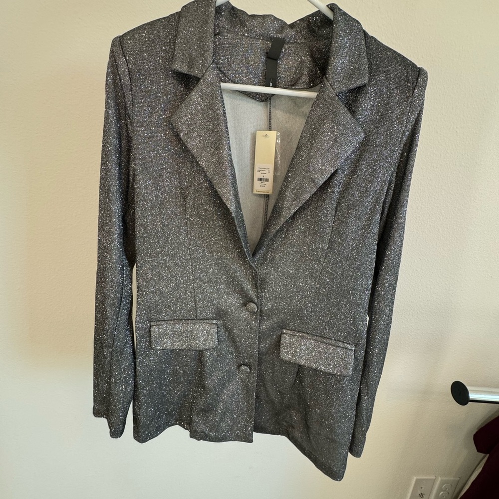 Glittery Shimmery NYE Blazer
